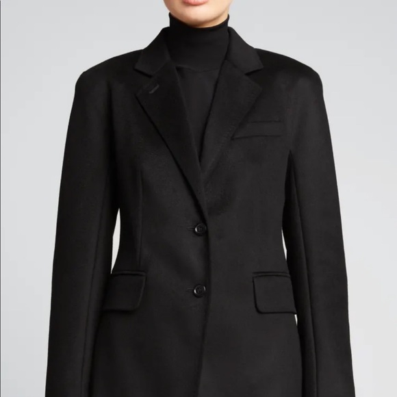 MaxMara velvet patch wool blazer Sz 2 black - Picture 6 of 14